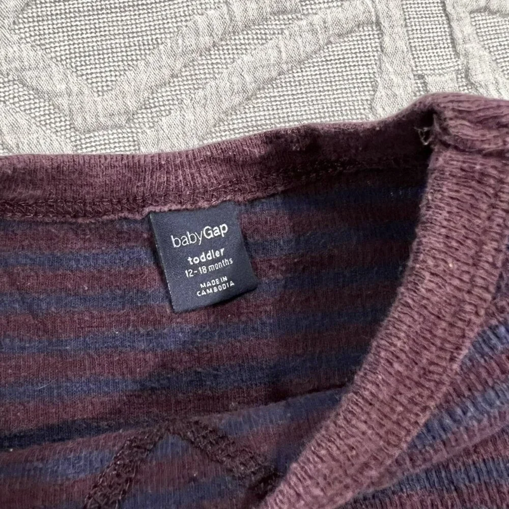 Baby Gap 12-18m Striped Thermal Shirt